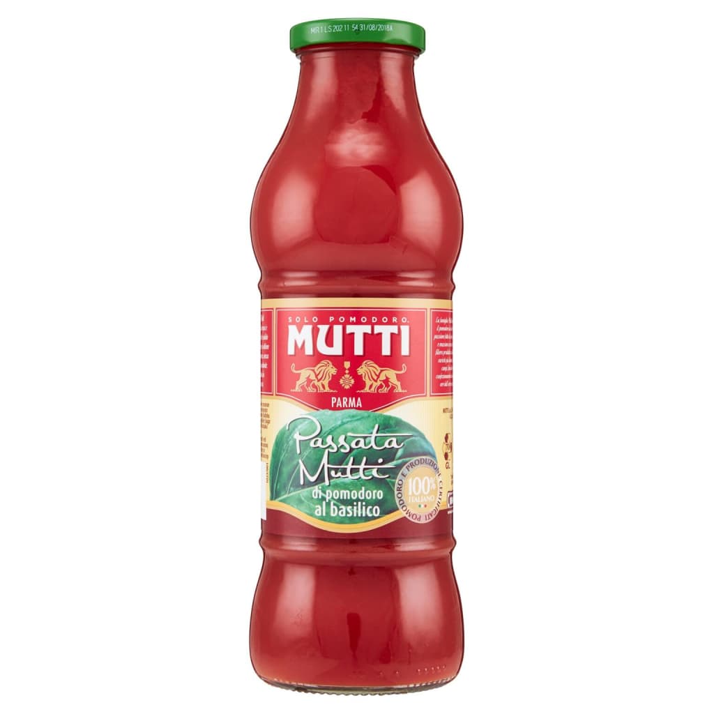Mutti Passata Basilico Bottiglia GR 700 x 12