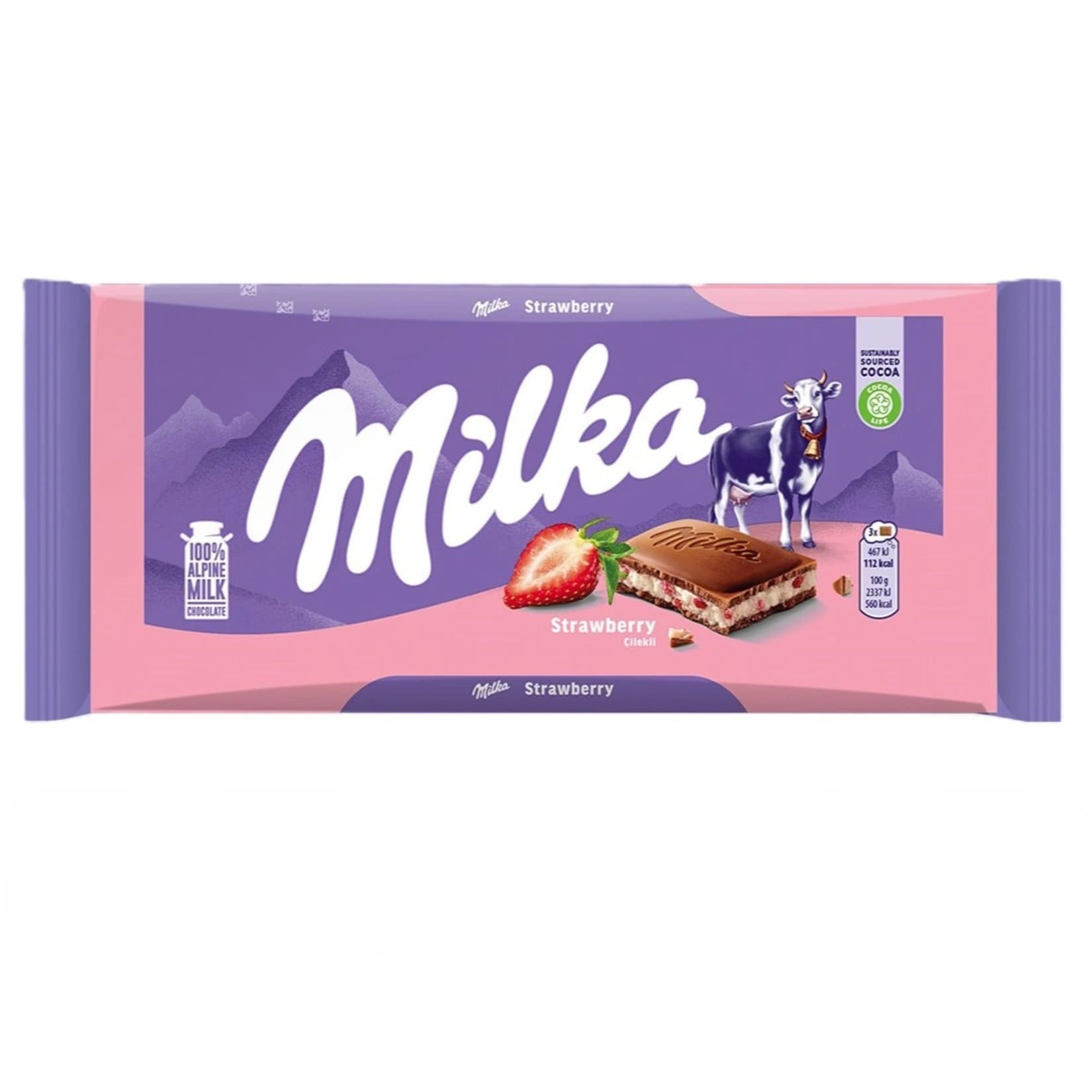 Milka Strawberry 100 gr x 22