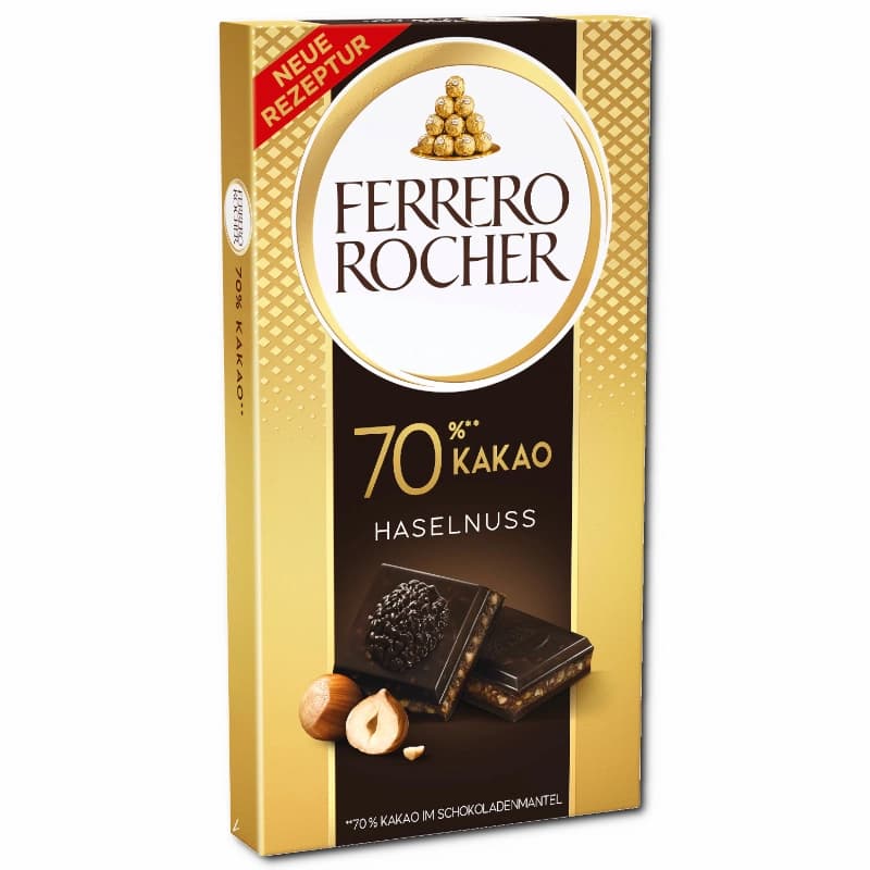 Ferrero Rocher Tafel 70% Kakao 90g x 8